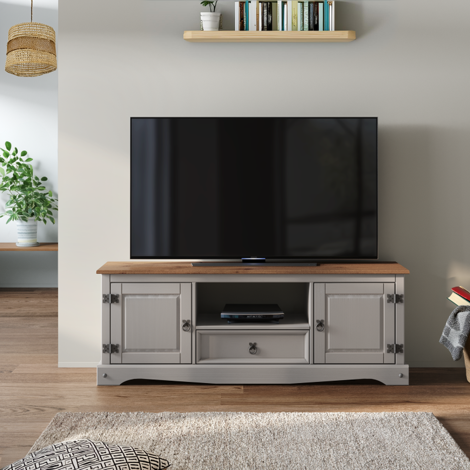 Corona Widescreen TV Unit - Grey