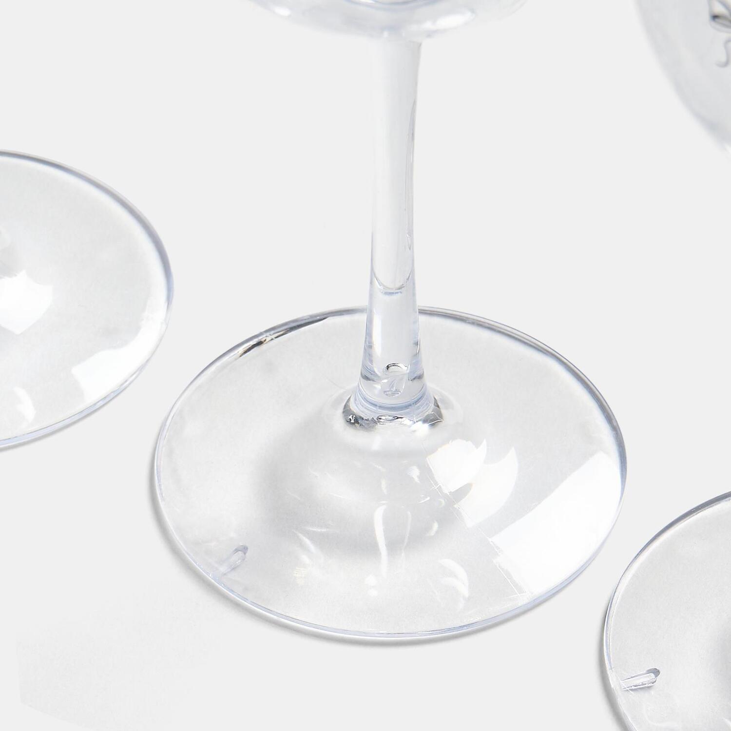 Image of OHS Plastic Wine Glasses - Monochrome/Clear