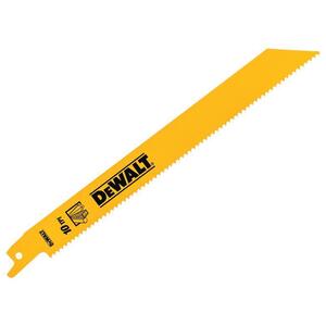 DEWALT Bi-Metal General Purpose Reciprocating Blade 203mm x 10 TPI (Pack 5)