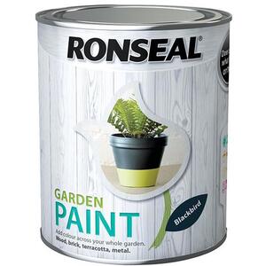 Ronseal Garden Paint Black Bird 750Ml