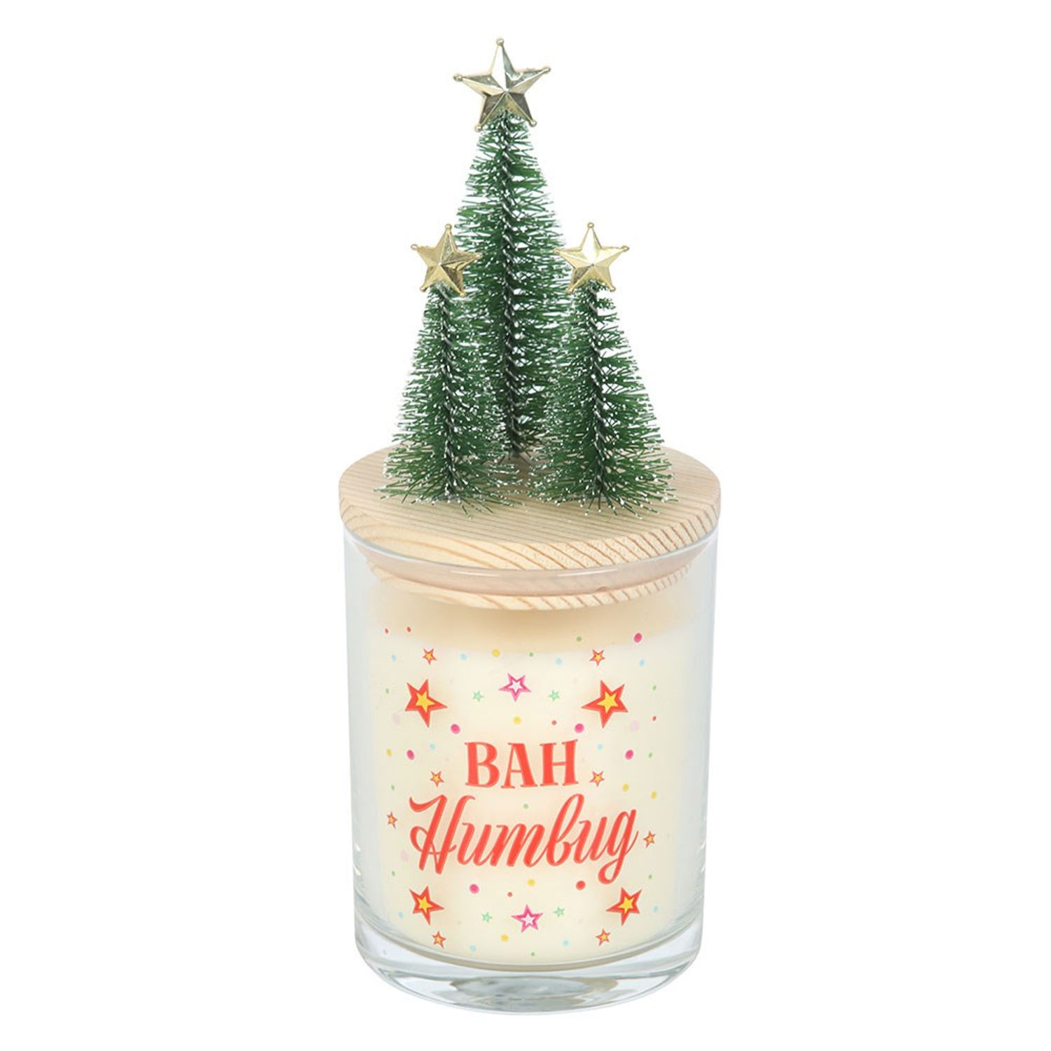 Something Different Bah Humbug Orange And Clove Candle - White/Green