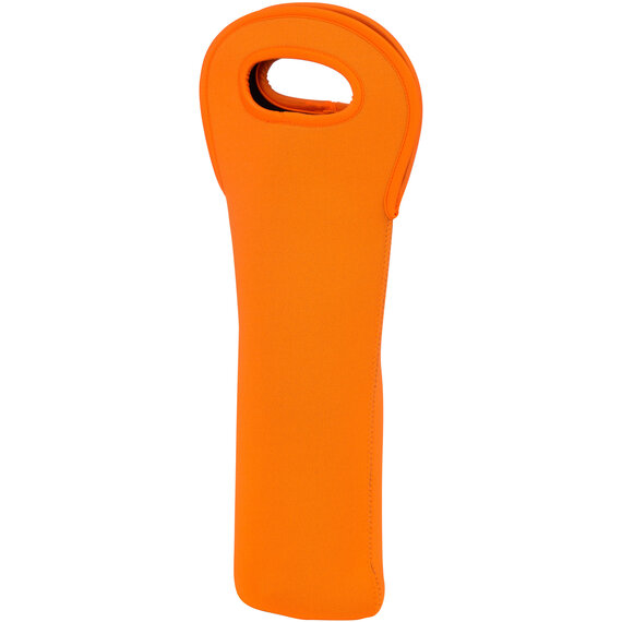 Orange Neoprene Wine Bottle Holder