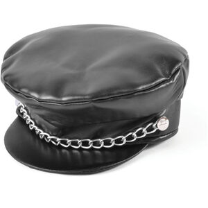 Bristol Novelty Unisex Adults Punk Leather Cap