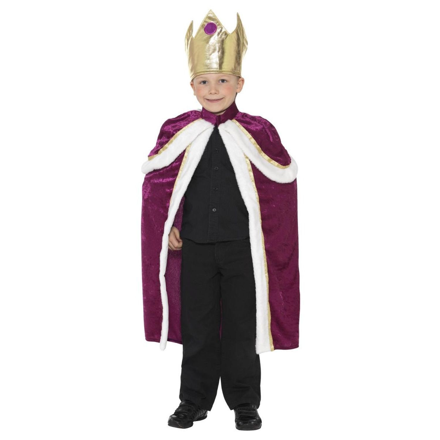 Smiffys Childrens/Kids King Costume - Purple / 4-6 Years