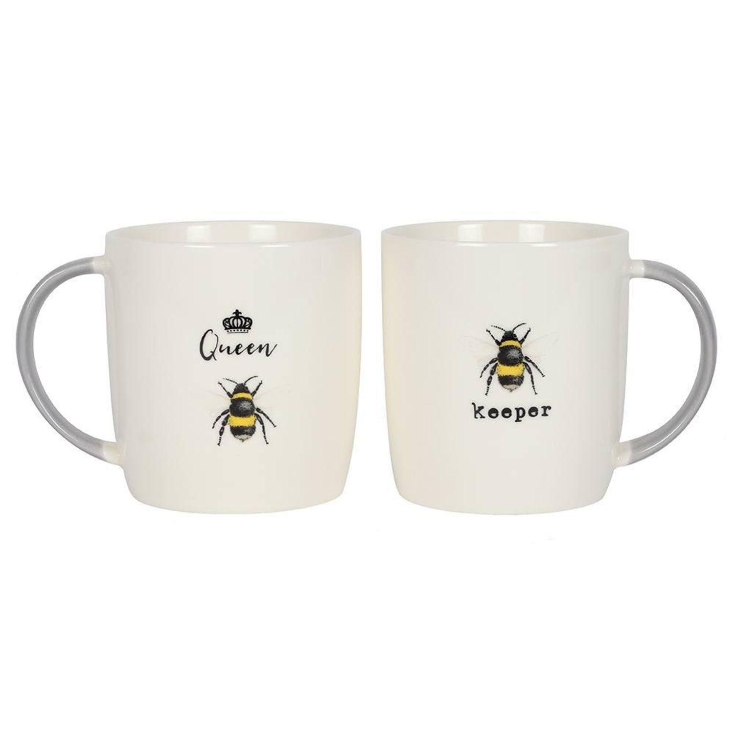 Something Different Queen And Keeper Mug Set - White
