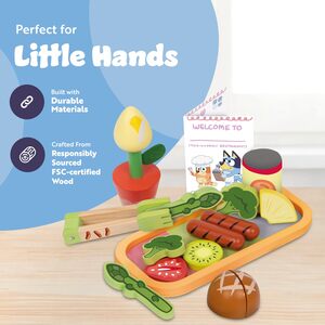 Wooden Duck Cake Baking Set for Kids - 12 Piece Pretend Play.