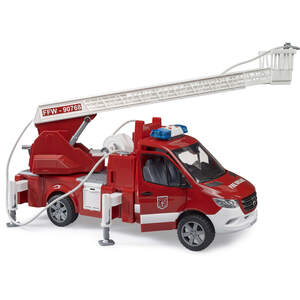 Bruder MB Sprinter Fire engine with ladder, waterpump and L S Modul Delivery Vehicle Model