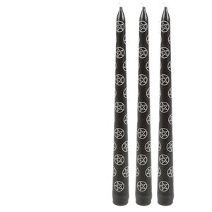 Something Different Magic Pentagram Taper Candle (Pack of 3)