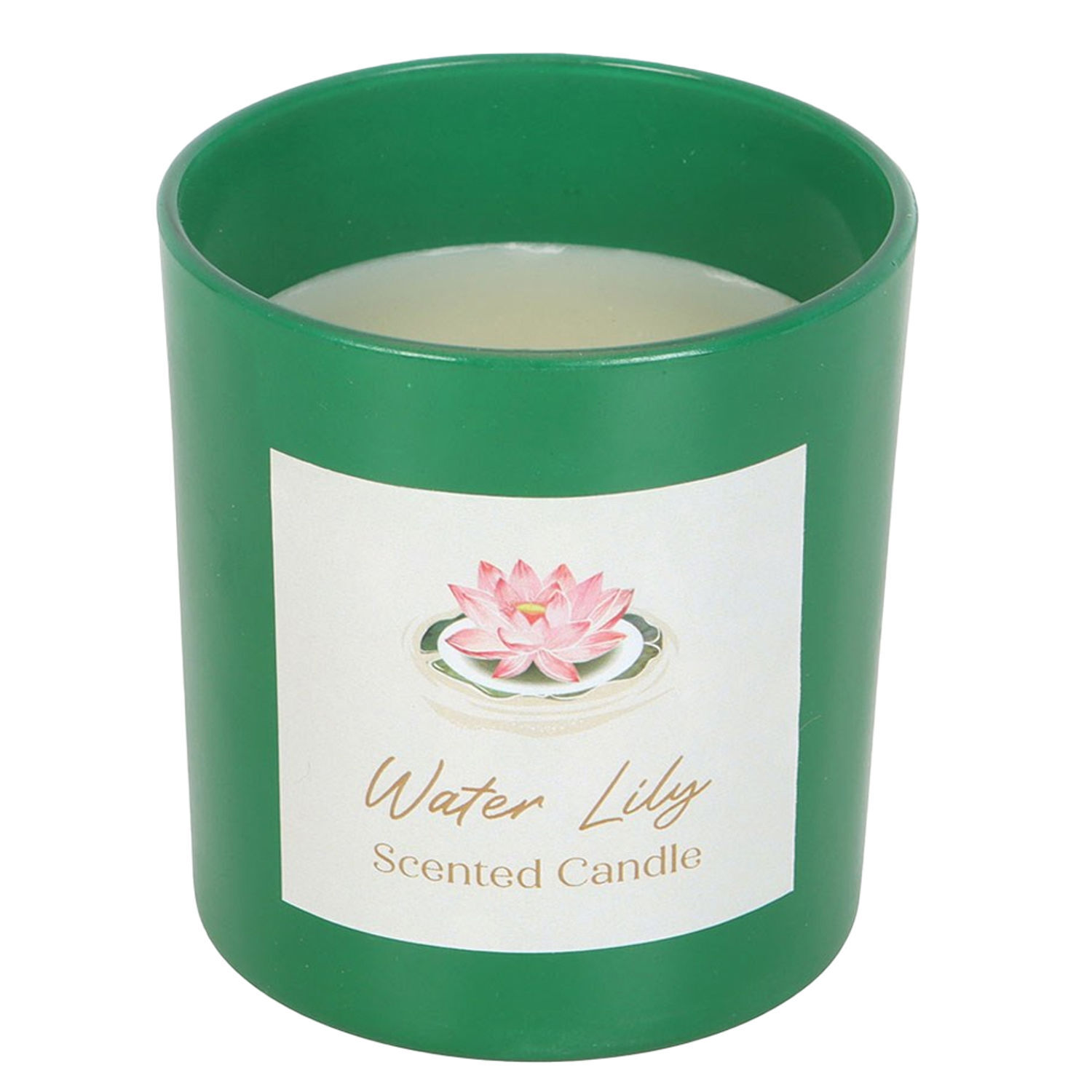 Something Different Water Lily Scented Candle - Green