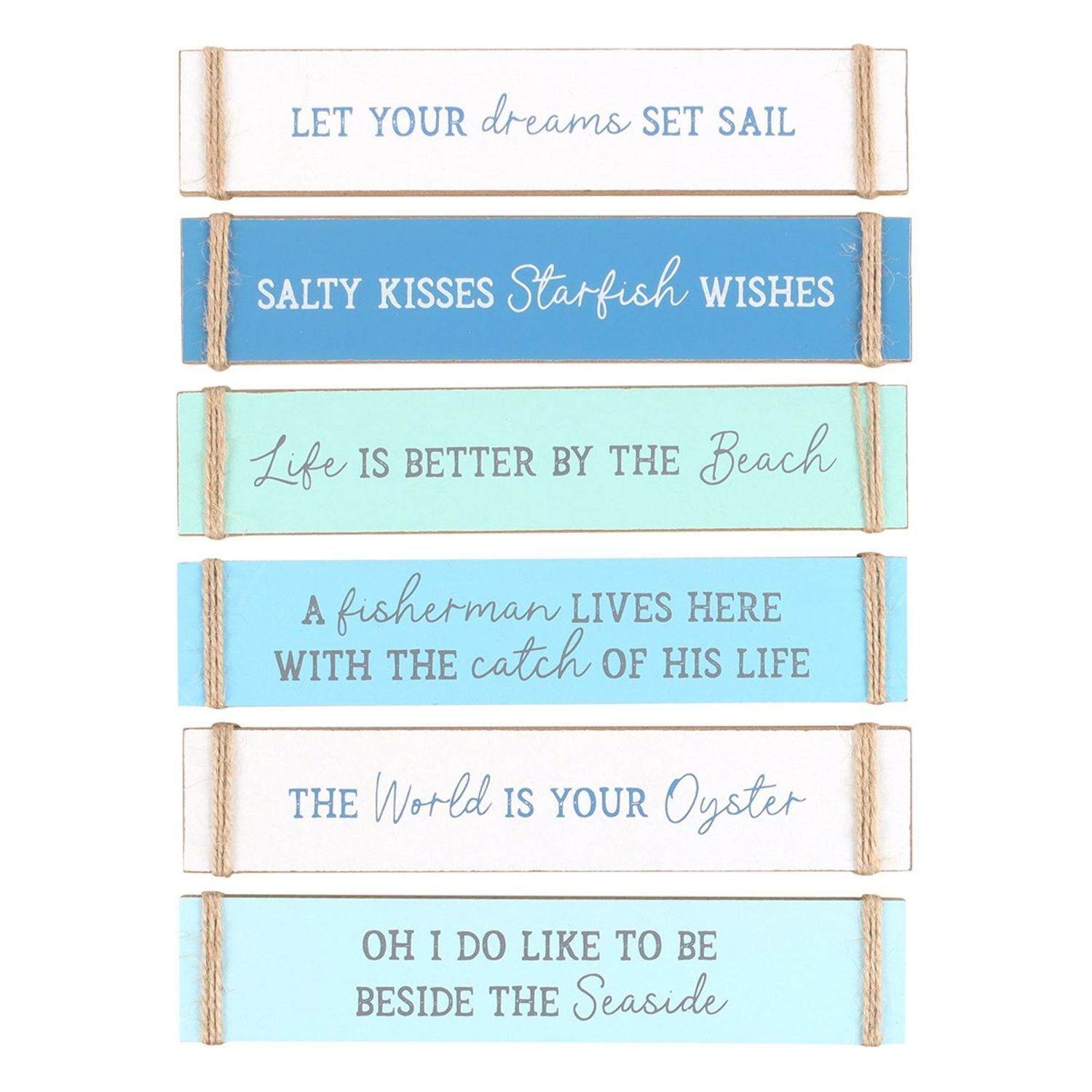 Something Different Unisex Blue Nautical Plaque (Pack Of 6) In 6In - Image 2