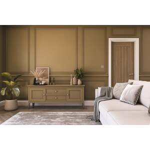 Hemway Interior Paint Sample, Mustard Brown, Peel & Stick Swatch