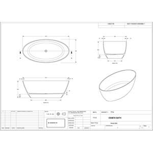 Balterley Hednesford Freestanding Luxury Oval Double Ended Bath, 1510 - BBB070