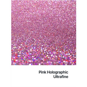 Hemway Glitter Paint Additive, Pink Holographic Ultrafine Size 100g