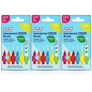 Tepe Interdental Brush Mixed Pack Size 0-5 - Pack of 3