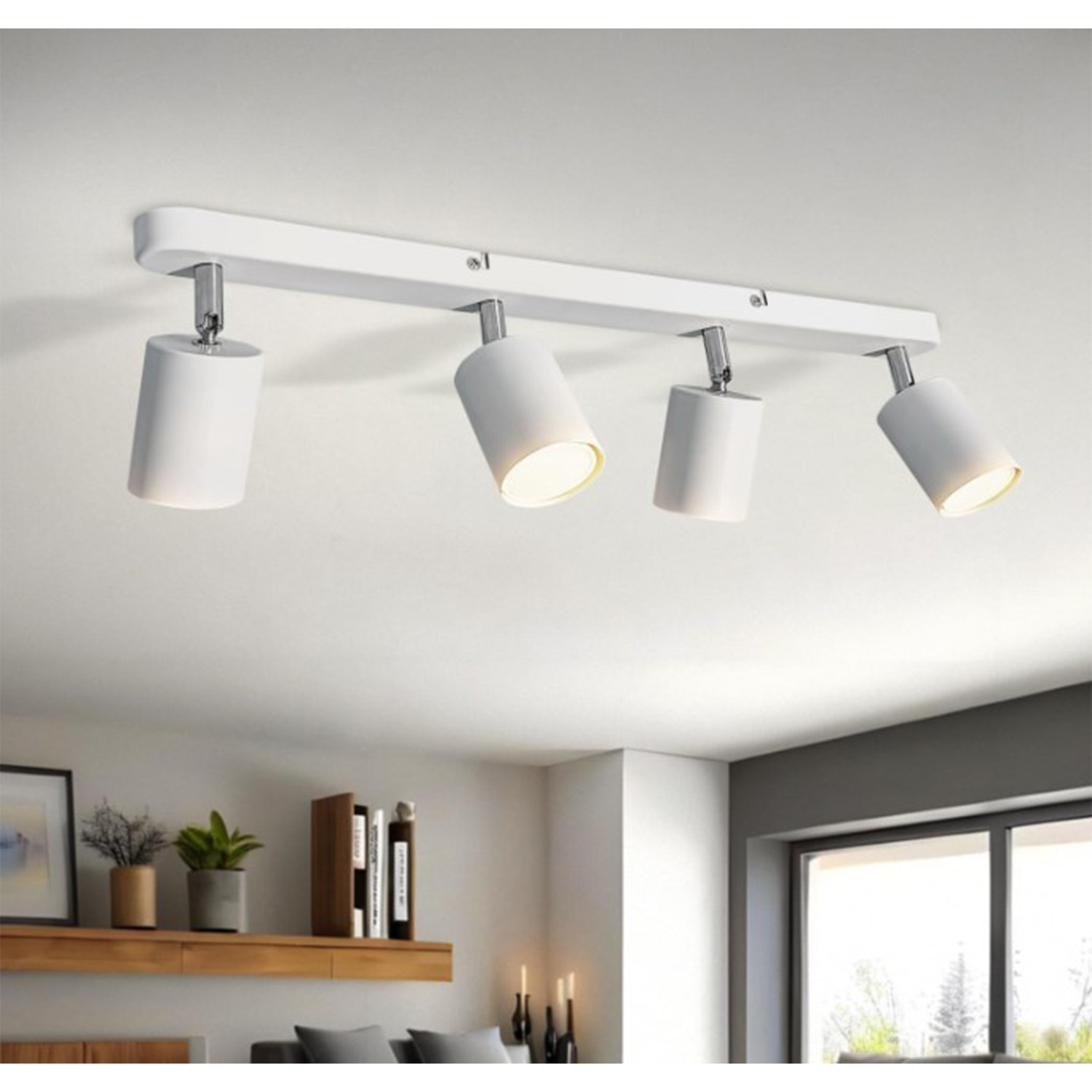 The Bath Plus Tb+ Ceiling Spotlight White - White