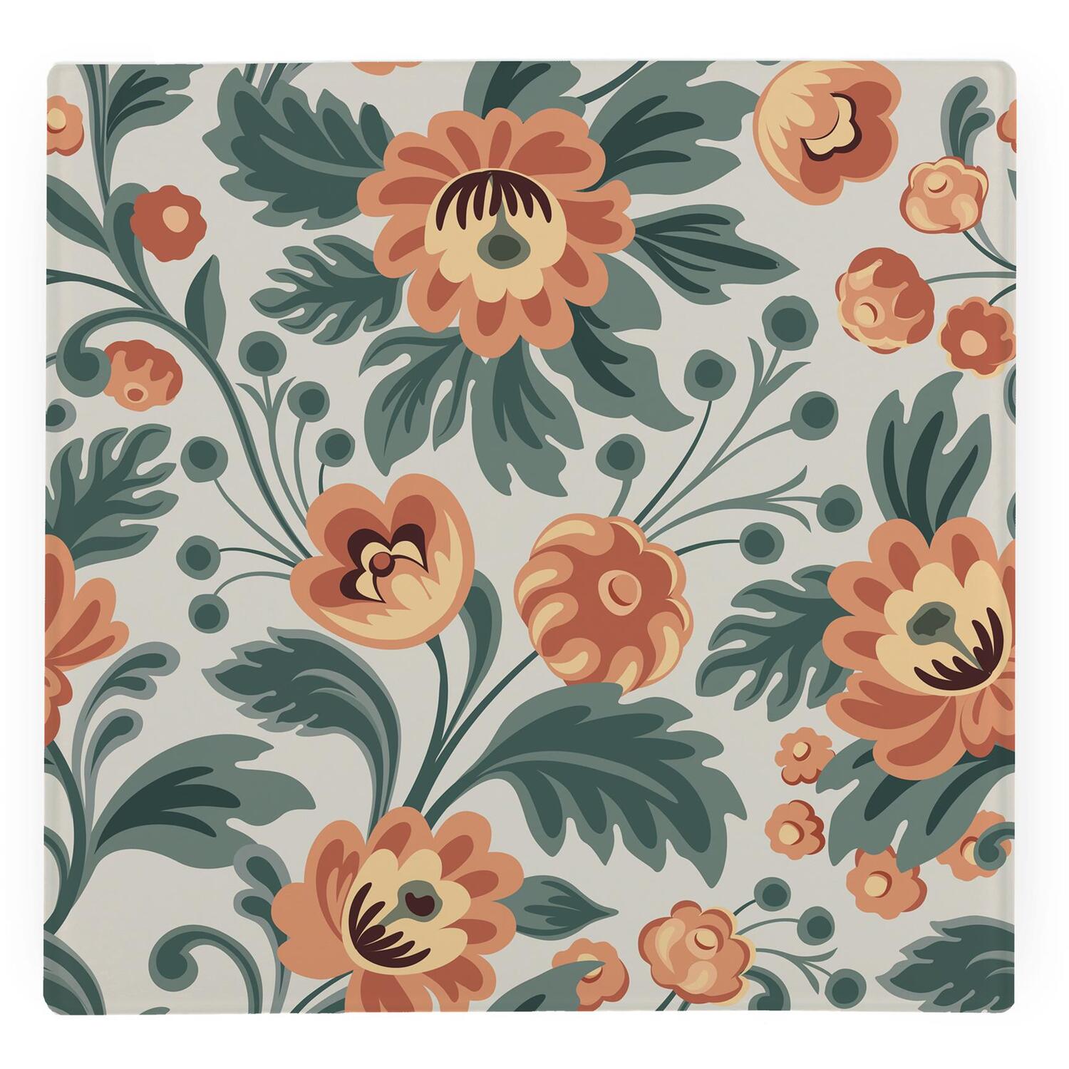 Image of Orange Flower Buds Large Square Worktop&hellip;