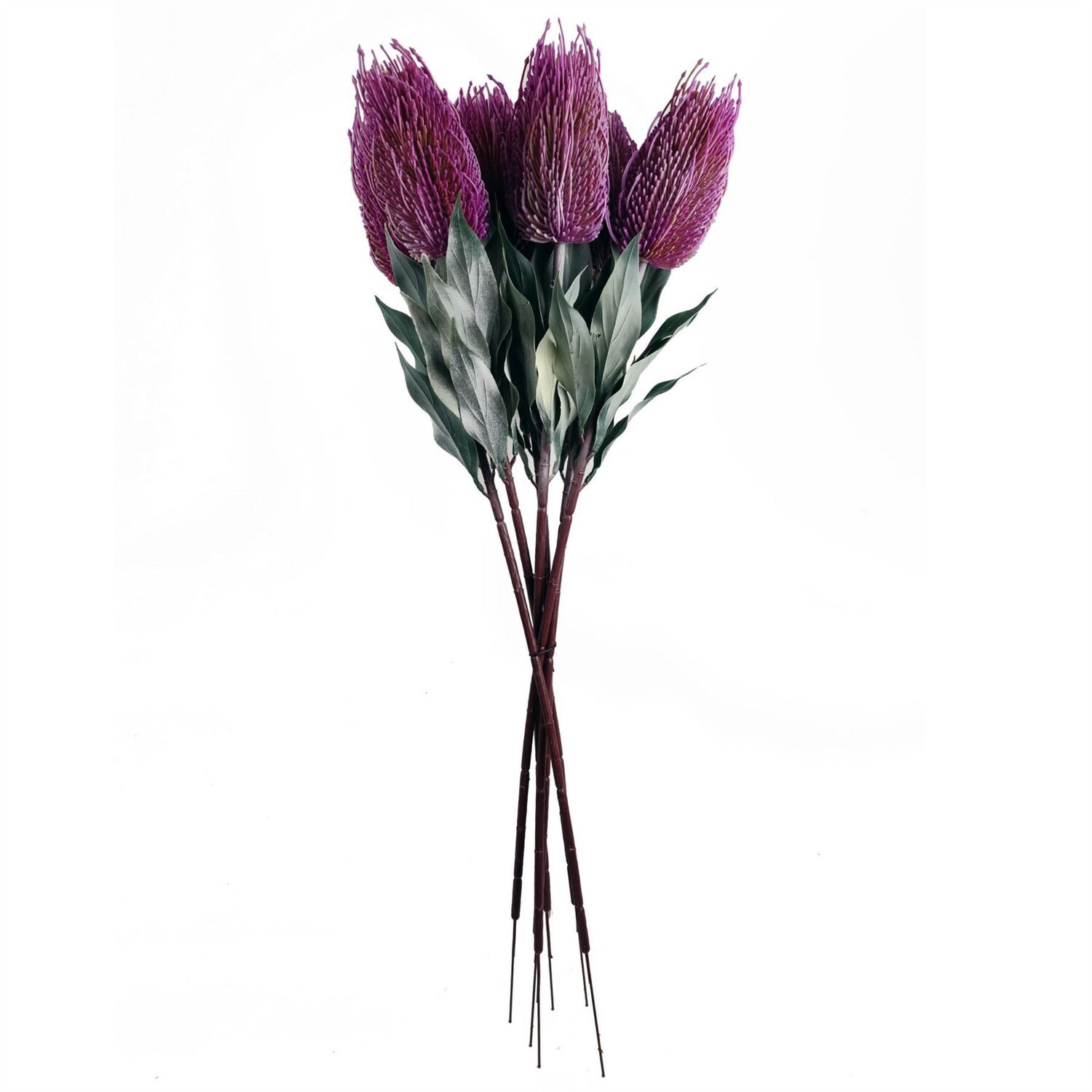 B&Q - Pack Of 6 X 75Cm Banksia Menziesii Pink Flower Stem Artificial - Image 1