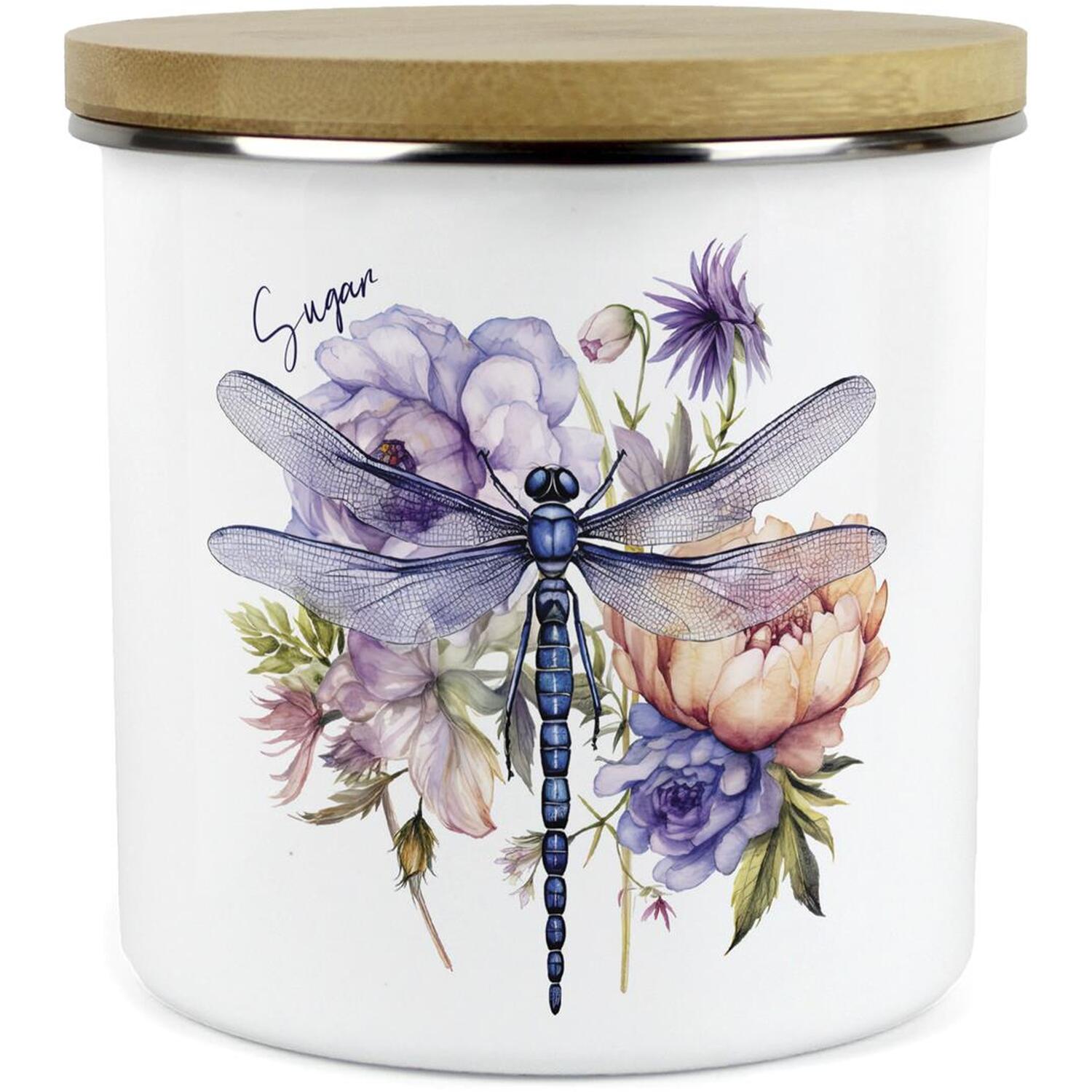 Purely Home Dragonfly Large Kitchen Storage Canister - White