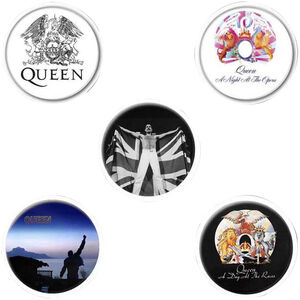 Queen Freddie Mercury Badge Set (Pack of 5)