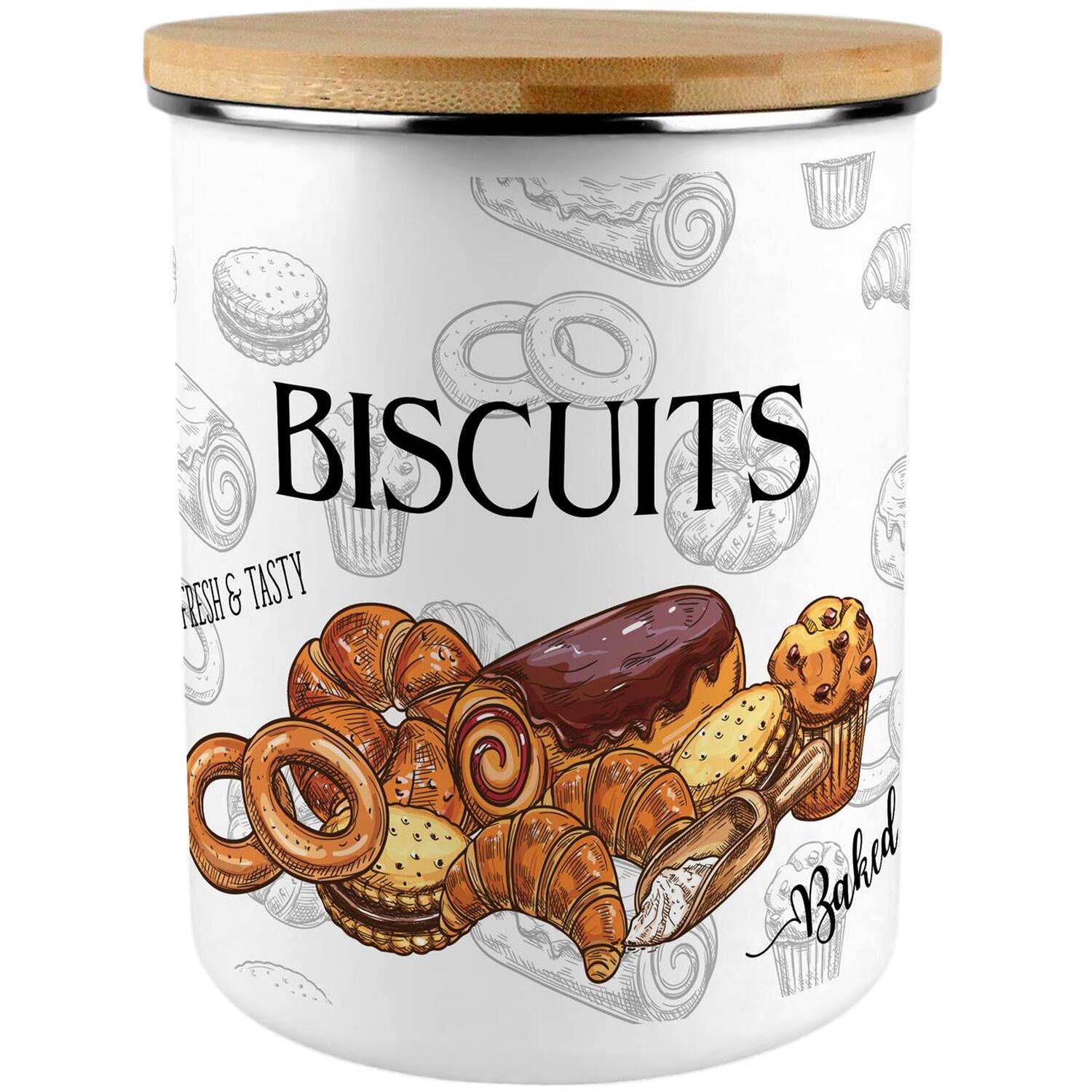 Bakery Biscuit Storage Tin - 2.7L Extra-Large Kitchen Container - Image 2