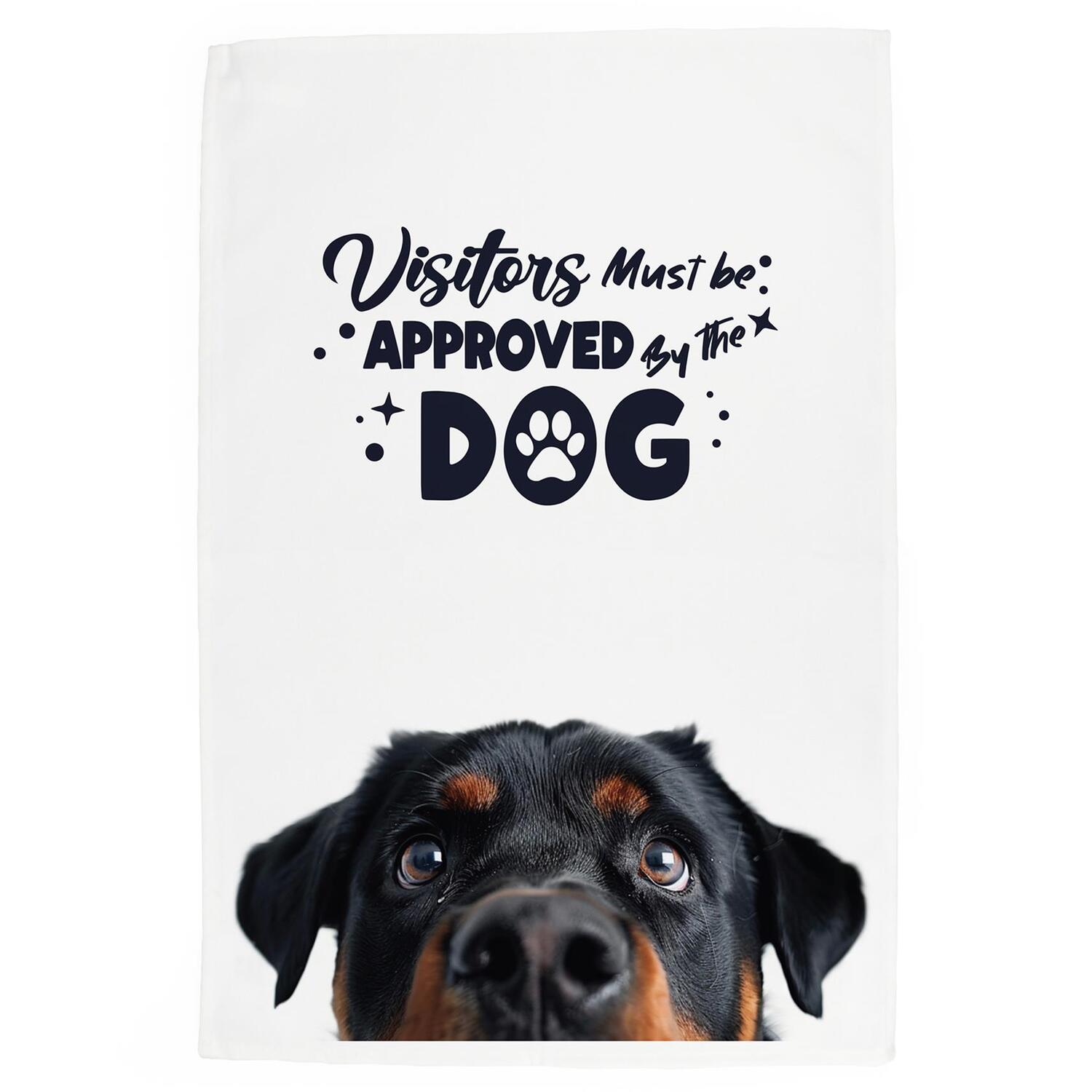 Novelty Dog Tea Towel - Rottweiler Kitchen Dish Towel/Drying Cloth Gift - Image 2