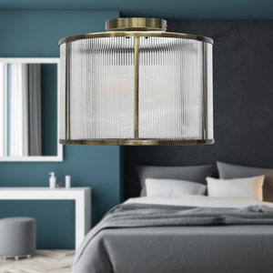 Set Of 2 Bromley Flush Ceiling Lights