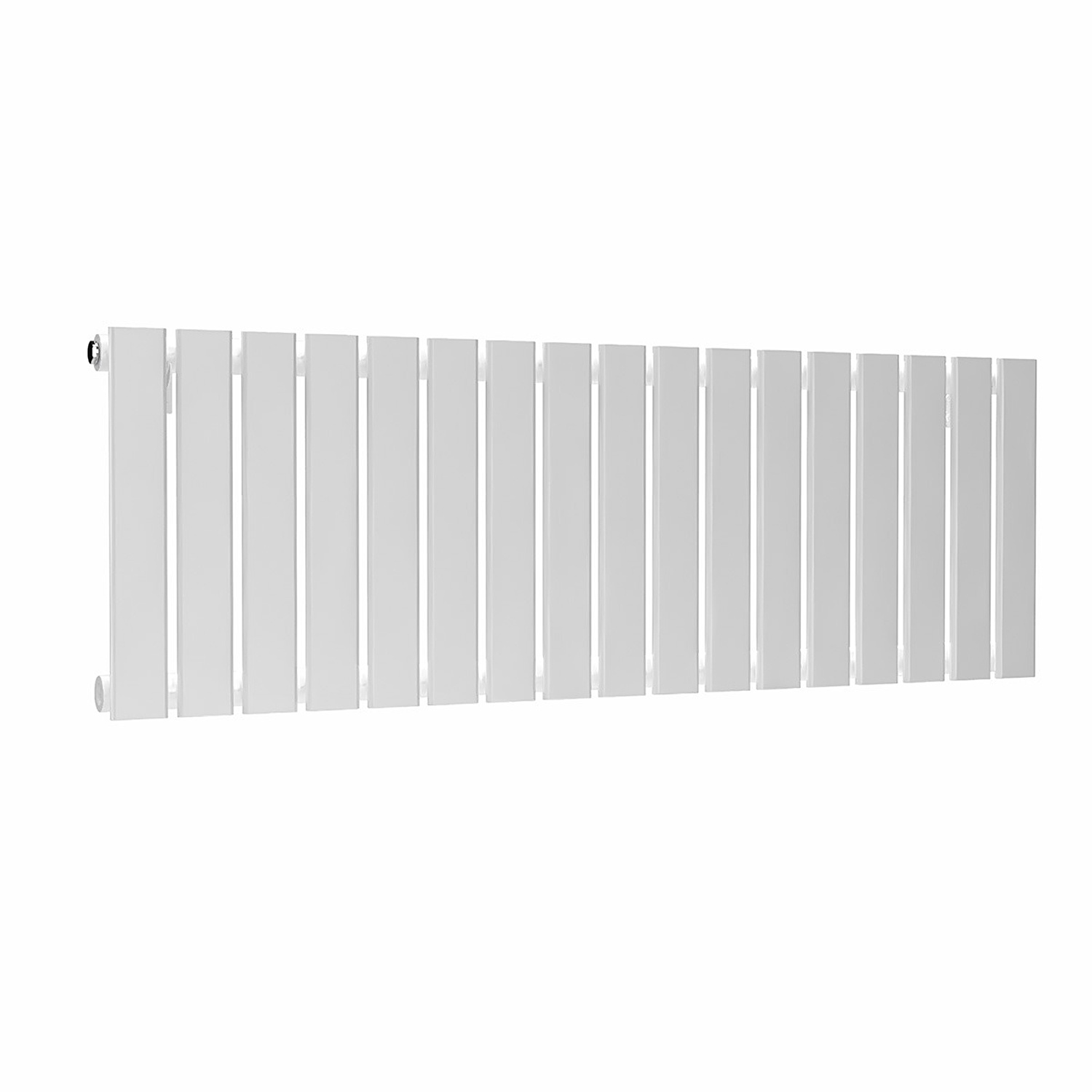 Lux Heat Flat Horizontal Radiator - White - 400 Mm X 1190 Mm (Single). - White