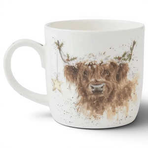Wrendale Designs Highland Cow Star Christmas Mug
