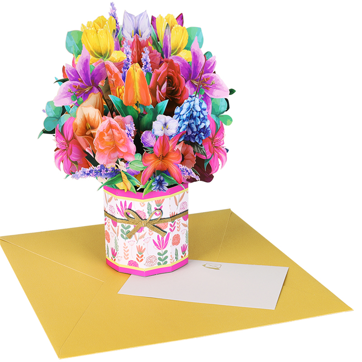 Brightfeel A Blooming Surprise 3D Pop Up Greeting Card - White