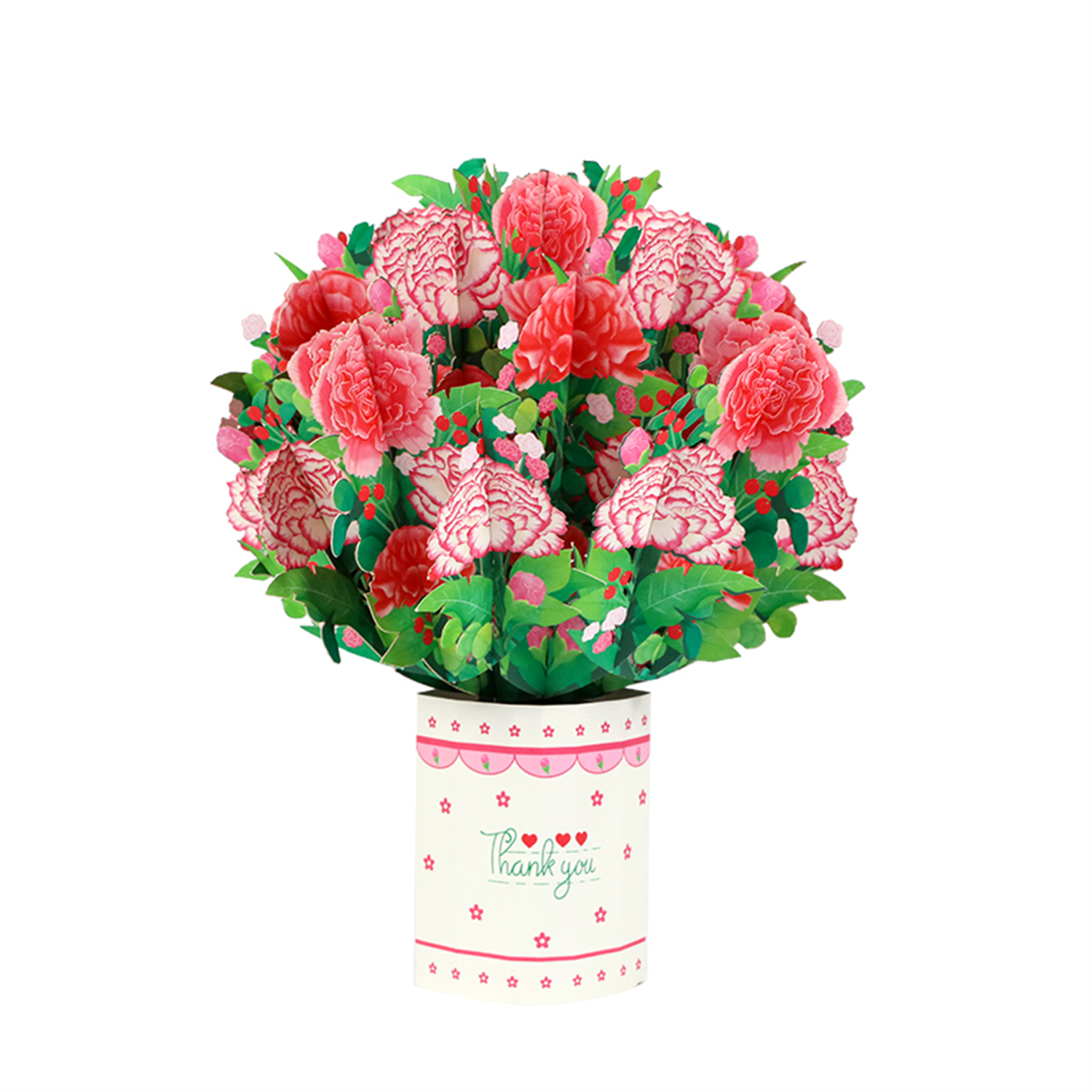  - Carnation Charm Pop Up Greeting Card - Image 3