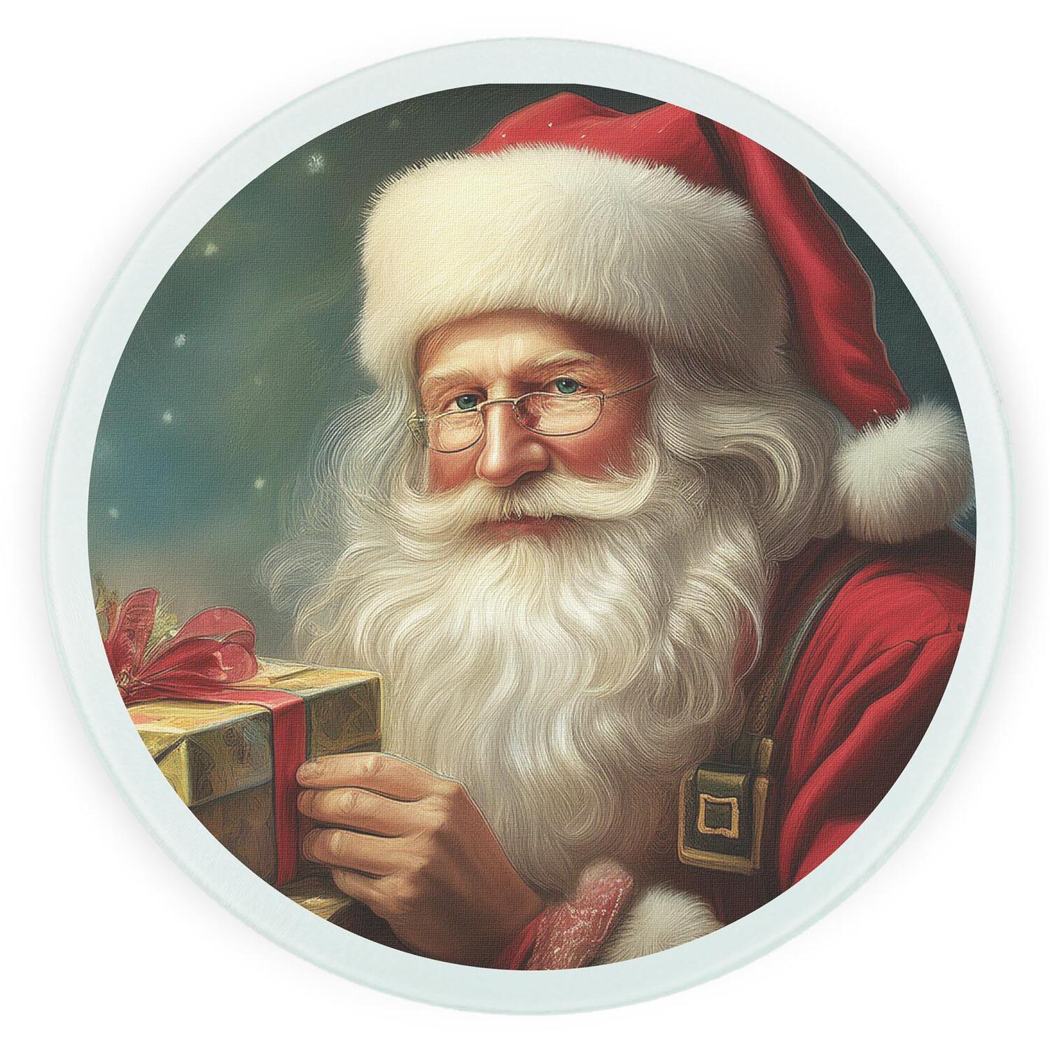 Image of Traditional Santa Round Worktop Protector -&hellip;