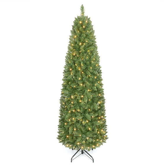 Costway 6.5 ft Pencil Christmas Tree LED Lights