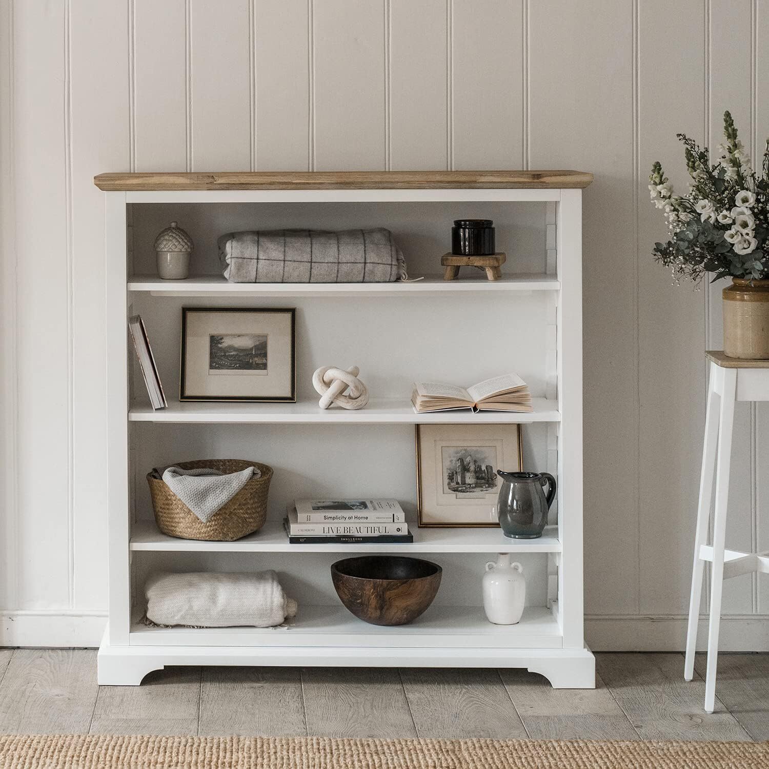 Statement Furniture Florence Boocase Wooden Shelving Unit - White