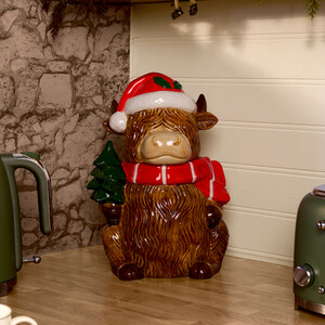 Highland Cow Cookie Jar