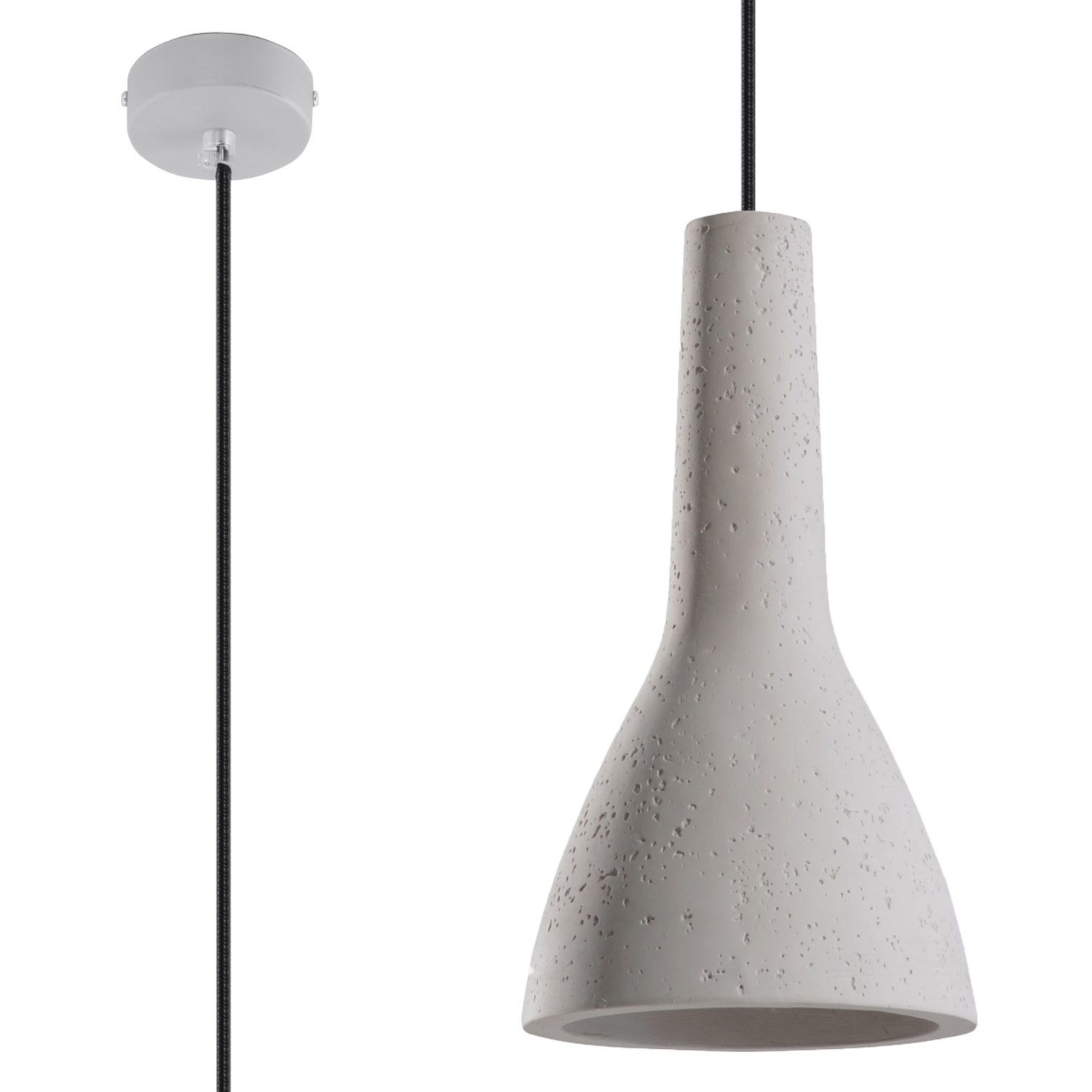 B&Q - Luminosa 1 Light Dome Ceiling Pendant WhiteE27 - Image 2