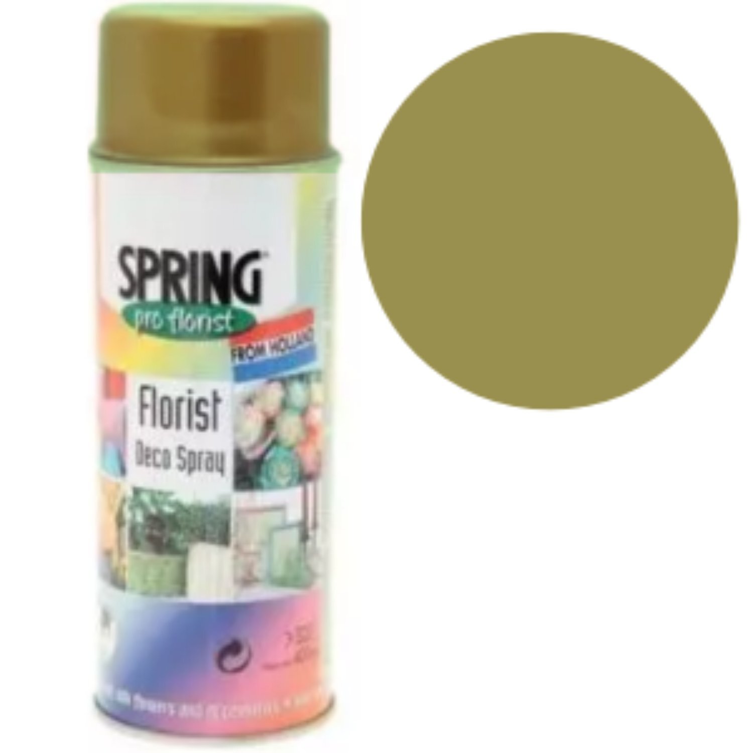 Kdmd Unisex Gold Brass Euro-Aerosols Spray Paint In - Image 1