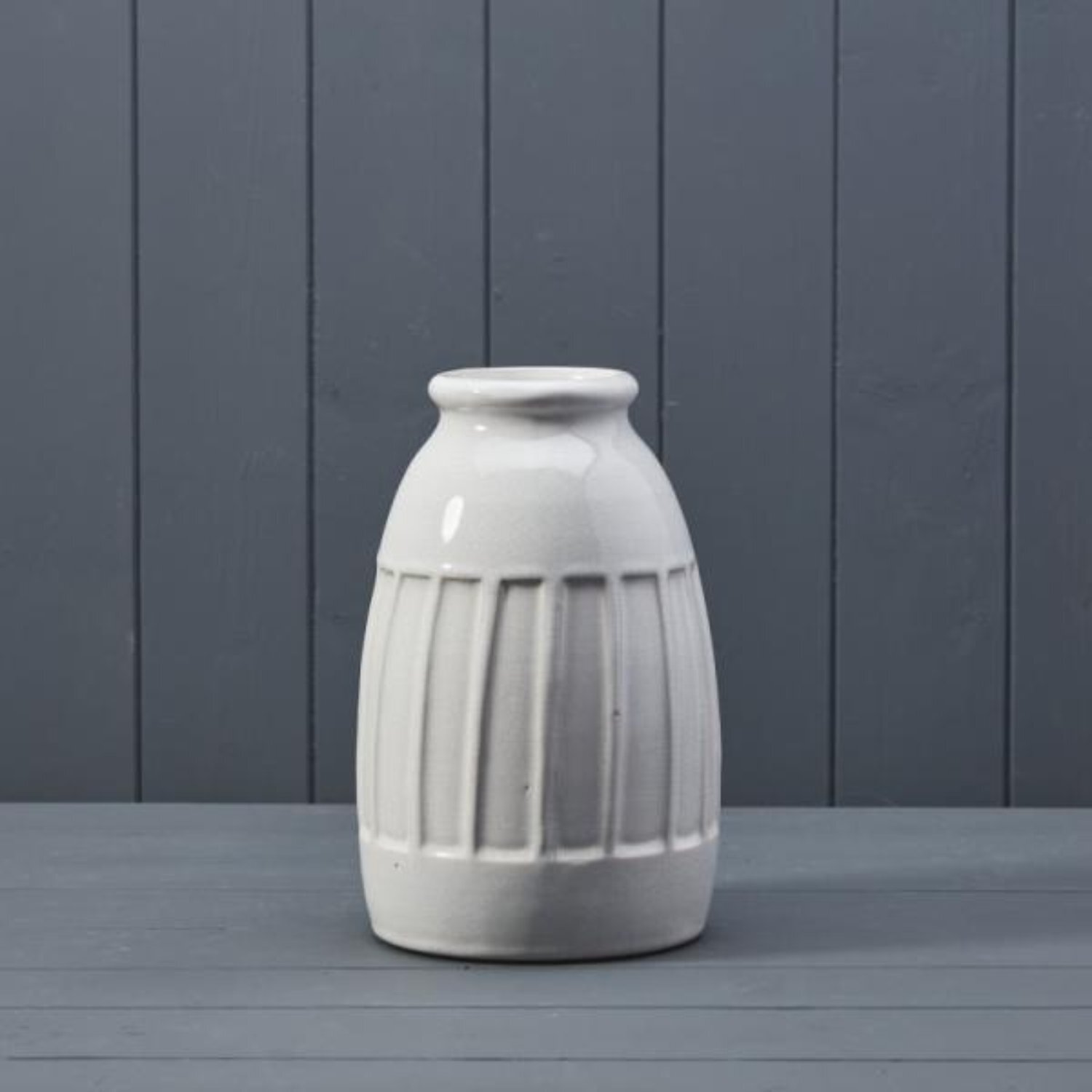  - Elegant White Ceramic Vase For Home Decoration - Image 3