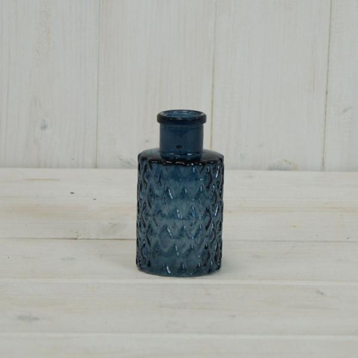 Kdmd Unisex Blue Mini Geometric Glass Bottle - Image 2