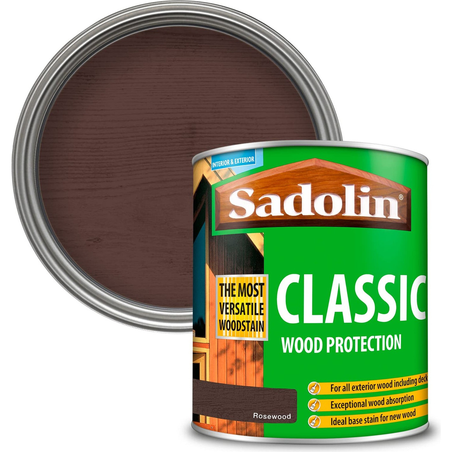 Sadolin Classic Woodstain 1L - Rosewood - Matt Finish - All Purpose - Brown - Image 10