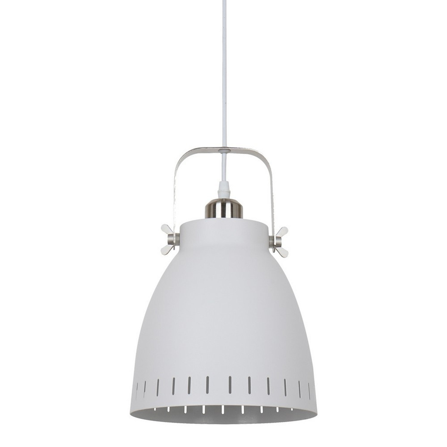 Italux Lighting Industrial Pendant Light Nickel - Nickel