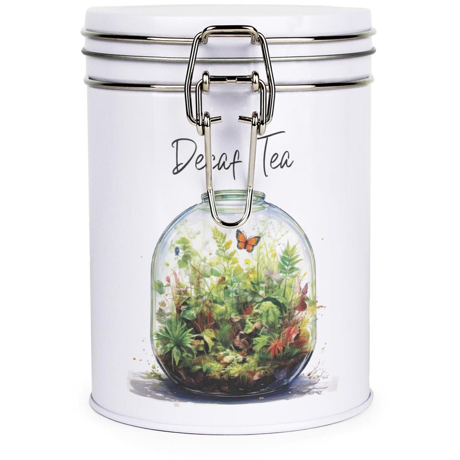 B&Q - Plant Terrariums Clip-Lid Kitchen Storage CanisterDecaf Tea - Image 2