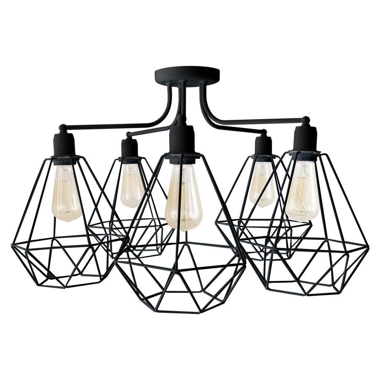 Helam Lighting Karo Ceiling Light Black