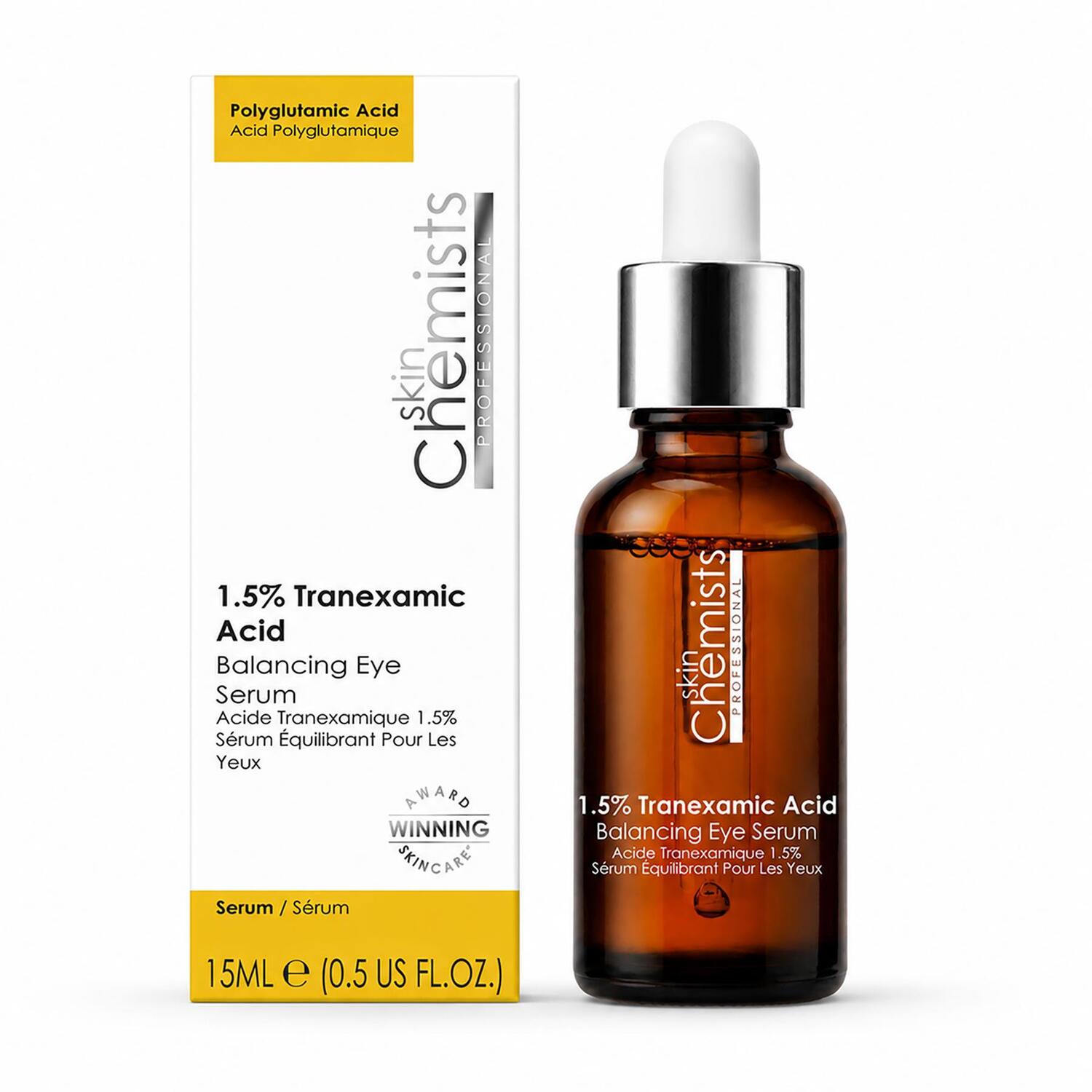 Skinchemists Professional Women's White 1.5% Tranexamic Acid Balancing Anti-Ageing Eye Serum In 15Ml - Image 4