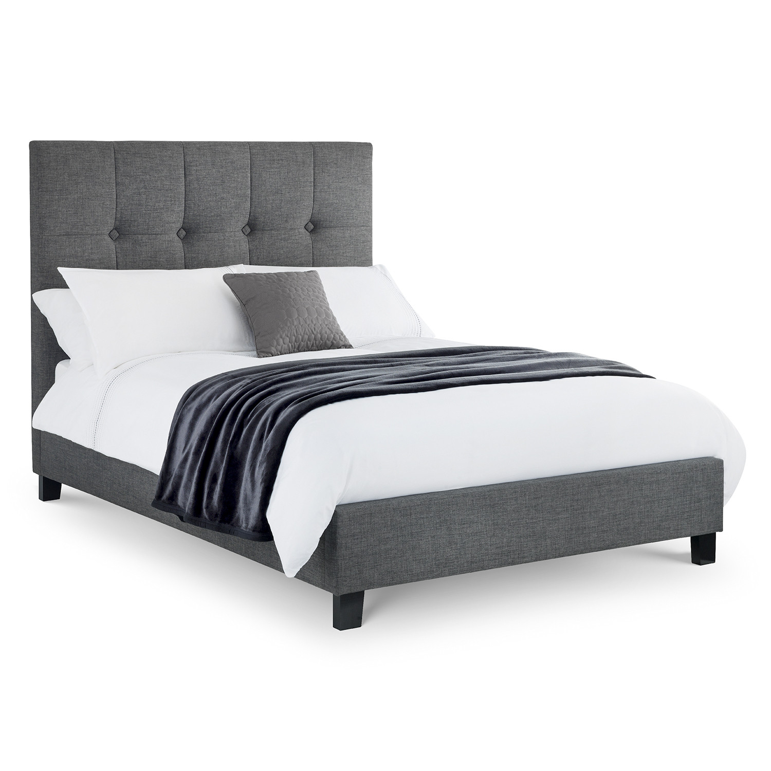Sorrento Bed Frame - Grey Double
