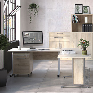 Prima 1-Shelf 2-Drawer 2-Door Bookcase