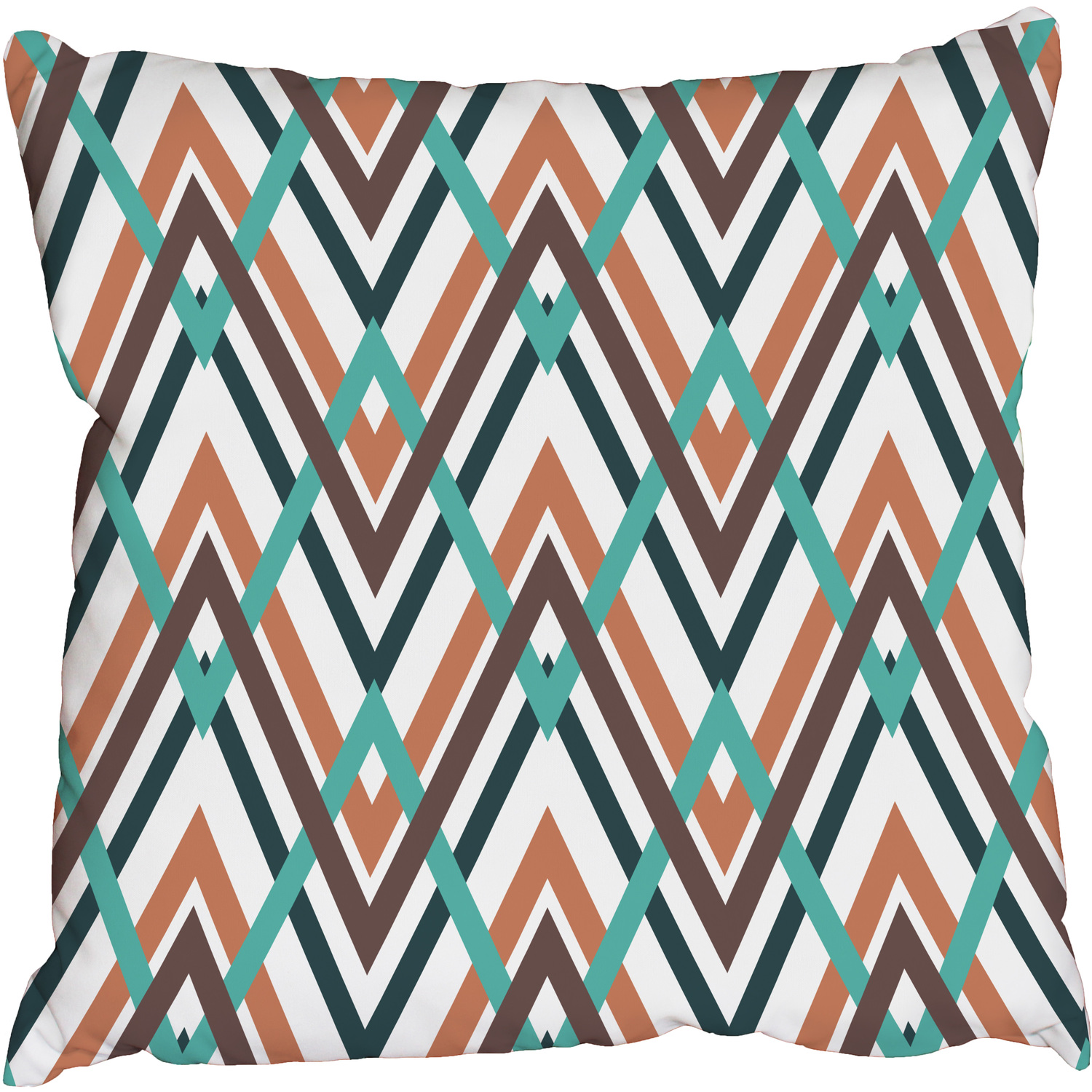 Geometry zig zag Cushion - Green / 60cm