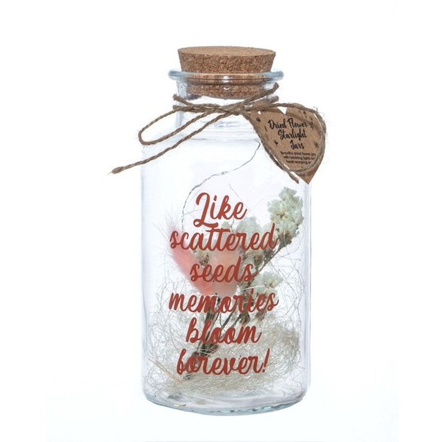 Flower Starlight Jar 'Memories Bloom' - Neutral