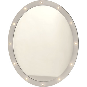 White Oval LED Wall Mirror