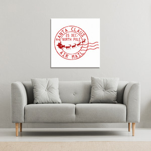 Santa Claus Air Mail Gallery Canvas