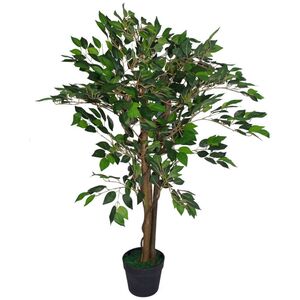 Dark Ficus Leaf Realistic Artificial Ficus Tree  Plant